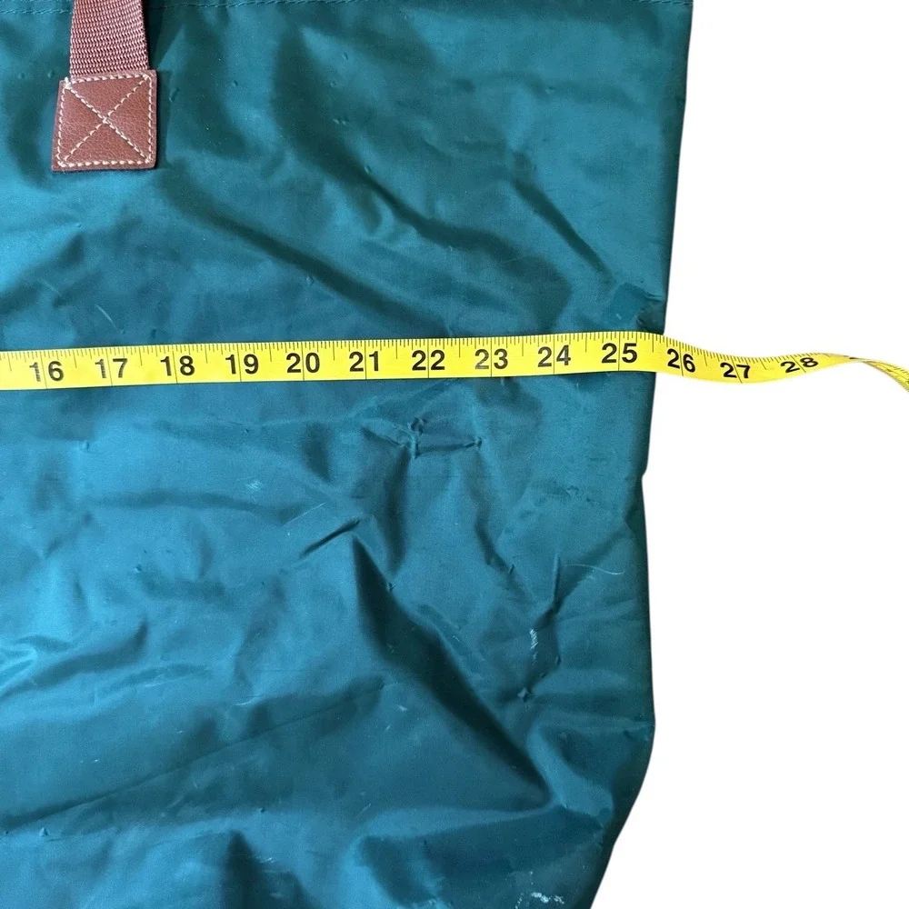 Polo Ralph‎ Lauren Green Nylon Oversized Tote Bag Zip Top Weekender Travel Bag